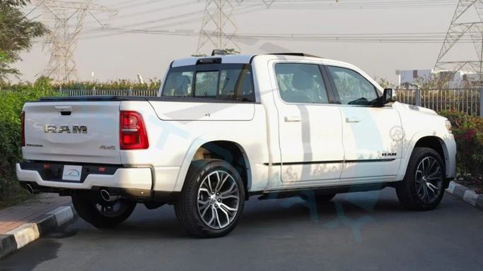New RAM 1500 Crew Cab V Facelift, 3.0 l, 2025 in Dubai by Auto Max Group, White color. GCC Specs | AUTO.AE
