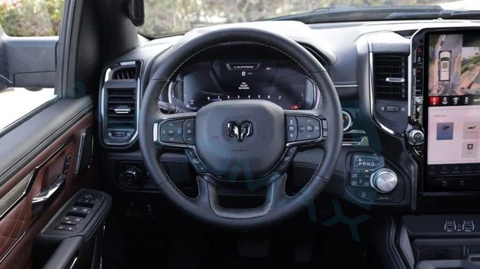 New RAM 1500 Crew Cab V Facelift, 3.0 l, 2025 in Dubai by Auto Max Group, Red color. GCC Specs | AUTO.AE