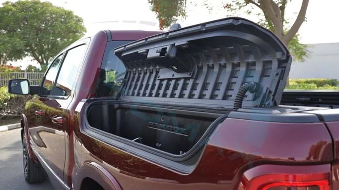 New RAM 1500 Crew Cab V Facelift, 3.0 l, 2025 in Dubai by Auto Max Group, Red color. GCC Specs | AUTO.AE