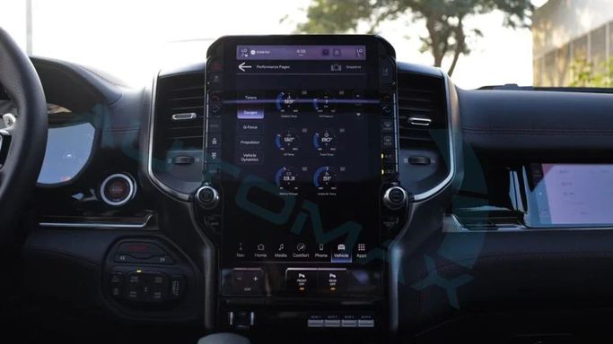 New RAM 1500 Crew Cab RHO V Facelift, 3.0 l, 2025 in Dubai by Auto Max Group, Black color. GCC Specs | AUTO.AE