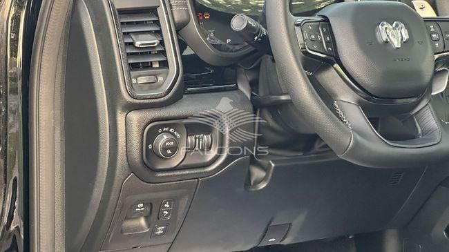 New RAM 1500 Crew Cab V Facelift, 3.0 l, 2025 in Dubai by Falcons GT Motors FZCO, Black color. GCC Specs | AUTO.AE