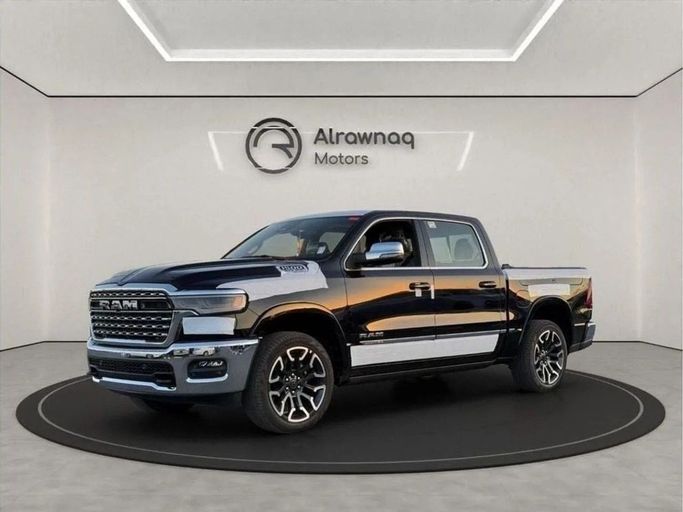 New RAM 1500 V Facelift, 3.0 l, 2025 in Dubai by Al Rawnaq Motors , Black color. GCC Specs | AUTO.AE
