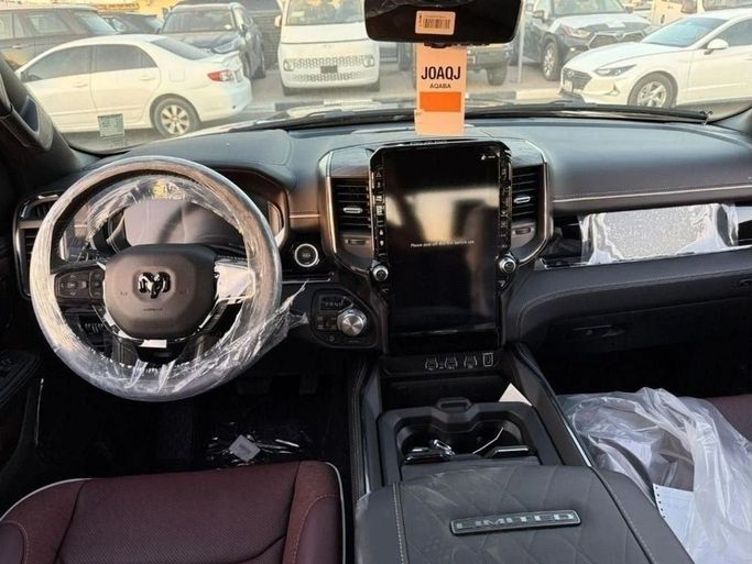 New RAM 1500 V Facelift, 3.0 l, 2025 in Dubai by Al Rawnaq Motors , Black color. GCC Specs | AUTO.AE