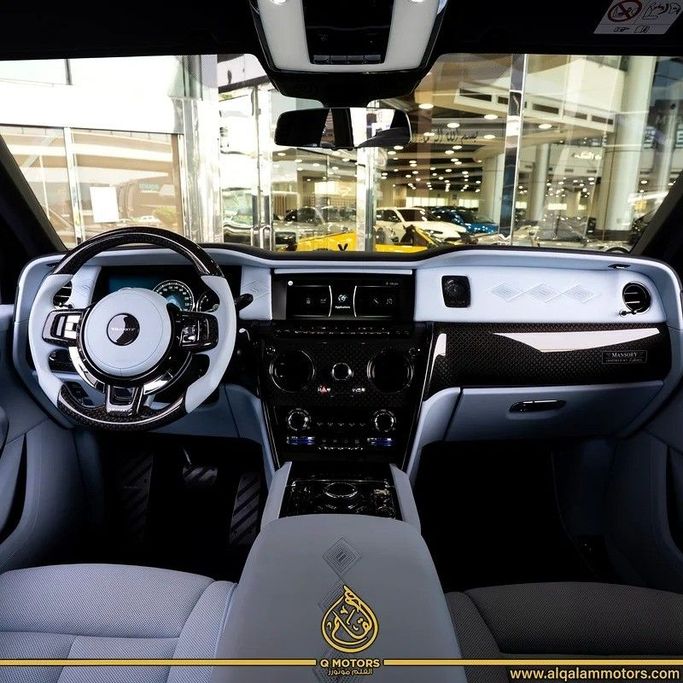 Used Rolls-Royce Cullinan Mansory I, 6.8 l, 2023 in Dubai by Q Motors, Black color. European Specs | AUTO.AE
