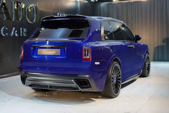 Used Rolls-Royce Cullinan I, 6.7 l, 2019 in Dubai by Dourado Luxury Car, Blue color. GCC Specs | AUTO.AE