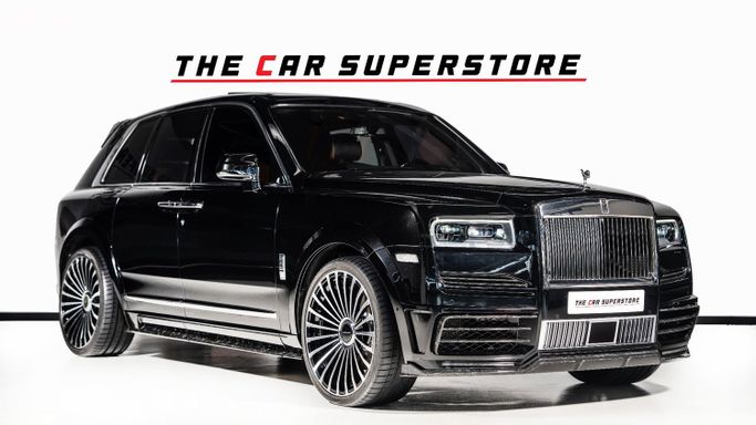 Подержанный Rolls-Royce Cullinan Mansory I, 6.8 л, 2020 в Дубае от The Car Superstore Черный цвет. Европейская | AUTO.AE