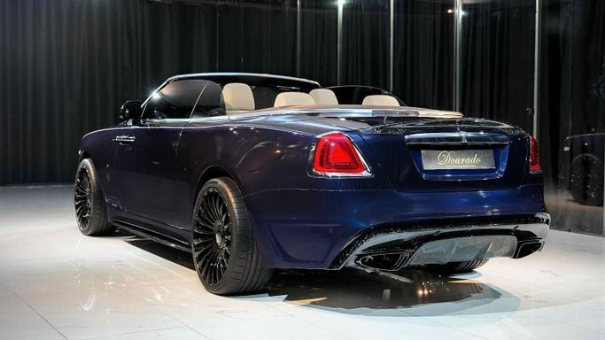 Used Rolls-Royce Dawn, 6.6 l, 2022 in Dubai by Dourado Luxury Car, Blue color. European Specs | AUTO.AE