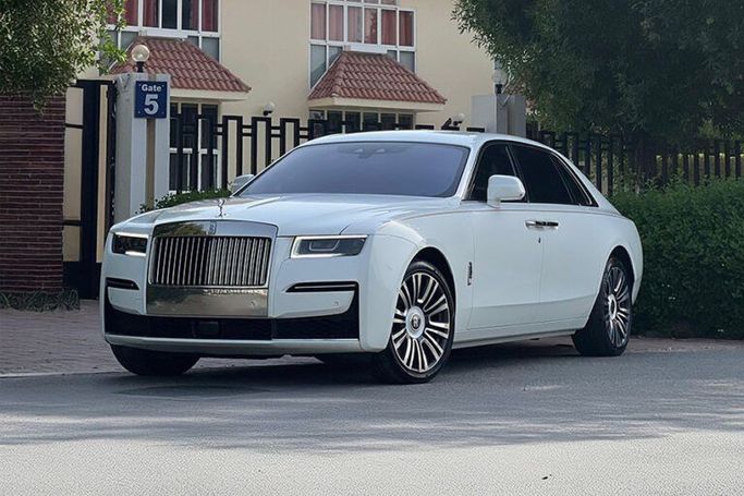 Rolls-Royce Ghost II Facelift (Series II), 2025  sedan for rent in Dubai by ACR DXB, white color | AUTO.AE