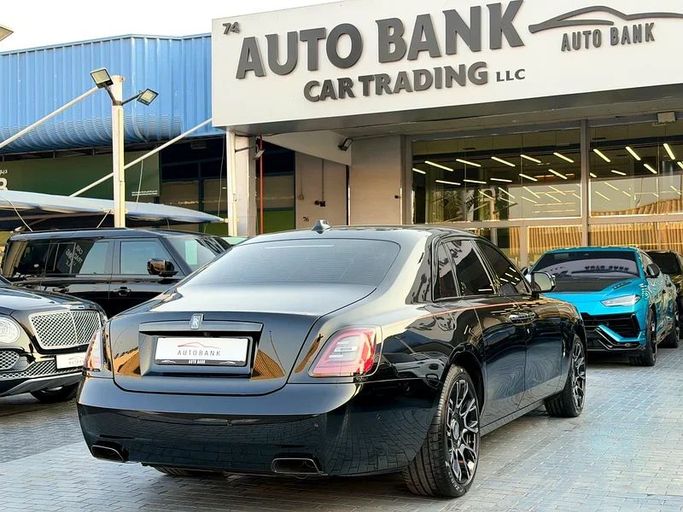 Used Rolls-Royce Ghost Black Badge II, 6.7 l, 2023 in Dubai by Auto Bank Motors, Black color. GCC Specs | AUTO.AE