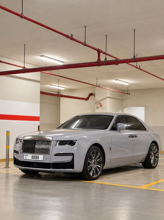 مستعملة Rolls-Royce Ghost RR21, 6.7 l, 2021 في في الإمارات, دبي من Bimmer Benz، اللون رمادي. المواصفات الأوروبية | AUTO.AE | إعلان #282838