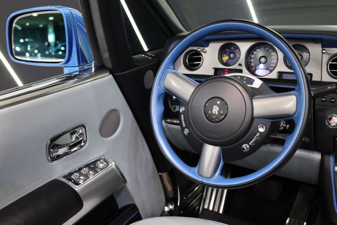 Used Rolls-Royce Phantom VII Facelift (Series II), 6.7 l, 2015 in Dubai by Sanam Cars, Light Blue color. GCC Specs | AUTO.AE