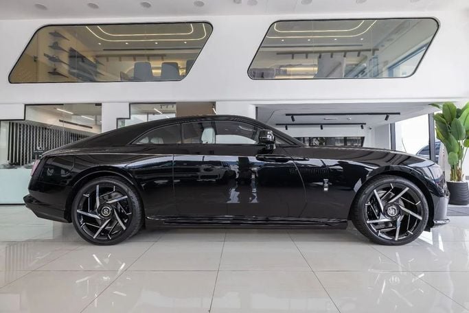 New Rolls-Royce Spectre, 2025 in Dubai by Laith Alobaidi Motors, Black color. European Specs | AUTO.AE