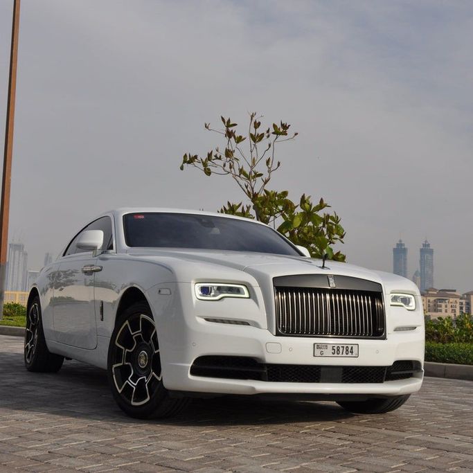 Rolls-Royce Wraith, 2021 business coupe for rent in Dubai by Sydney Rental Car, white color | AUTO.AE