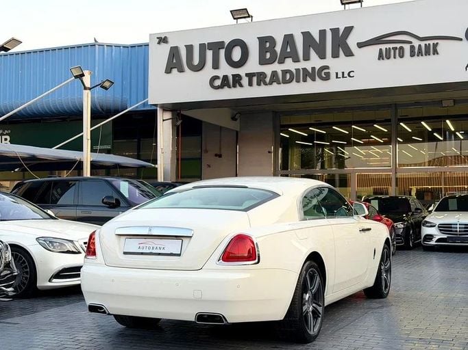 Used Rolls-Royce Wraith, 6.6 l, 2016 in Dubai by Auto Bank Motors, White color. GCC Specs | AUTO.AE