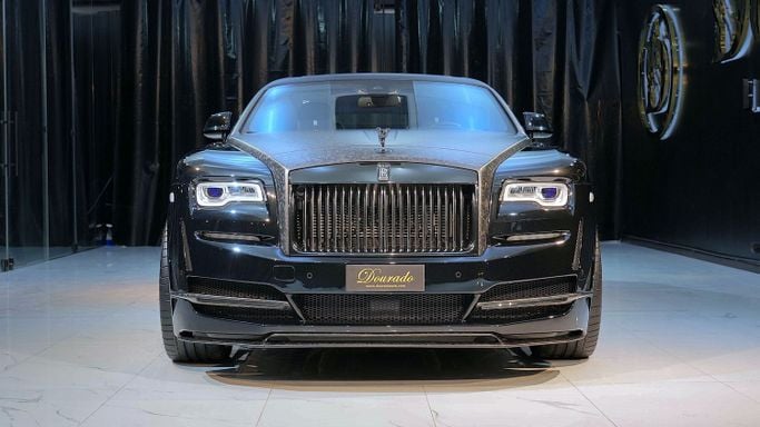 Used Rolls-Royce Wraith Black Badge, 6.6 l, 2020 in Dubai by Dourado Luxury Car, Black color. European Specs | AUTO.AE