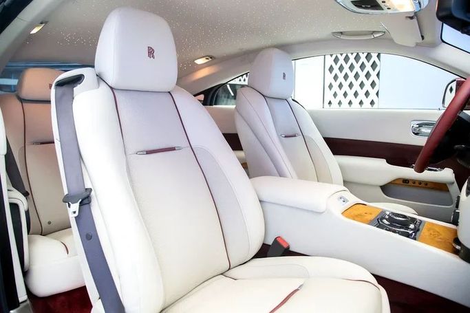 Used Rolls-Royce Wraith, 6.6 l, 2019 in Dubai by Exotic Cars, Maroon color. GCC Specs | AUTO.AE