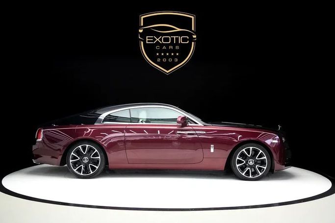 Used Rolls-Royce Wraith, 6.6 l, 2019 in Dubai by Exotic Cars, Maroon color. GCC Specs | AUTO.AE