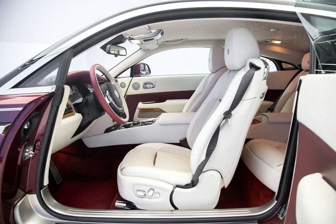 Used Rolls-Royce Wraith, 6.6 l, 2019 in Dubai by Exotic Cars, Maroon color. GCC Specs | AUTO.AE