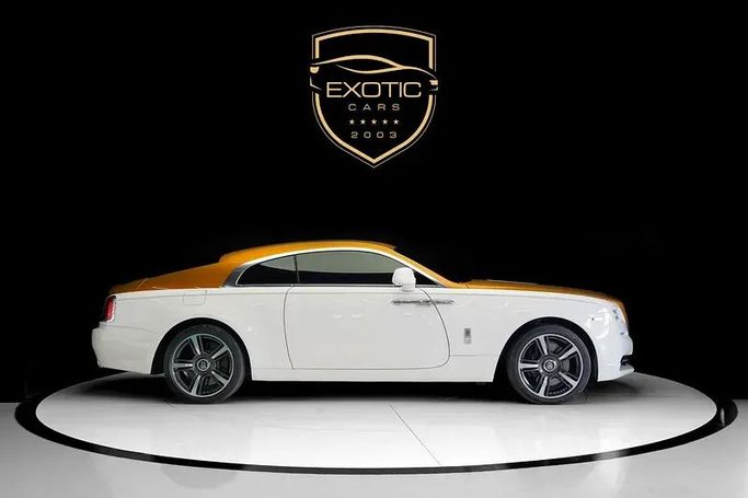 Used Rolls-Royce Wraith, 6.6 l, 2017 in Dubai by Exotic Cars, Golden color. GCC Specs | AUTO.AE