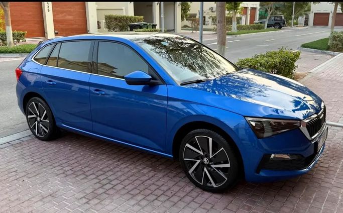 Used Skoda Scala I, 1.5 l, 2022 in UAE, Dubai by GE Motors, Blue color. GCC Specs | AUTO.AE | Listing #295589