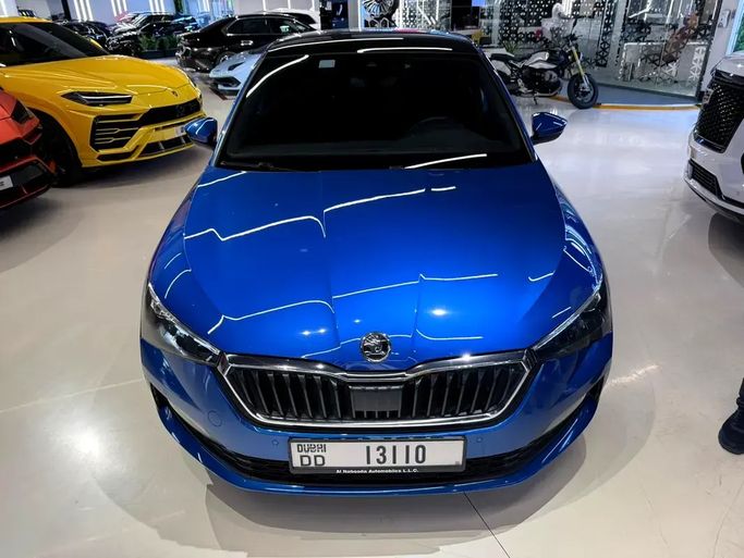 Used Skoda Scala I, 1.5 l, 2022 in UAE, Dubai by GE Motors, Blue color. GCC Specs | AUTO.AE | Listing #295589 — photo 2 of 9