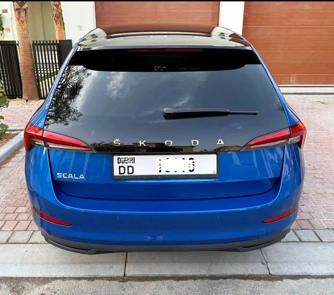 Used Skoda Scala I, 1.5 l, 2022 in UAE, Dubai by GE Motors, Blue color. GCC Specs | AUTO.AE | Listing #295589 — photo 4 of 9