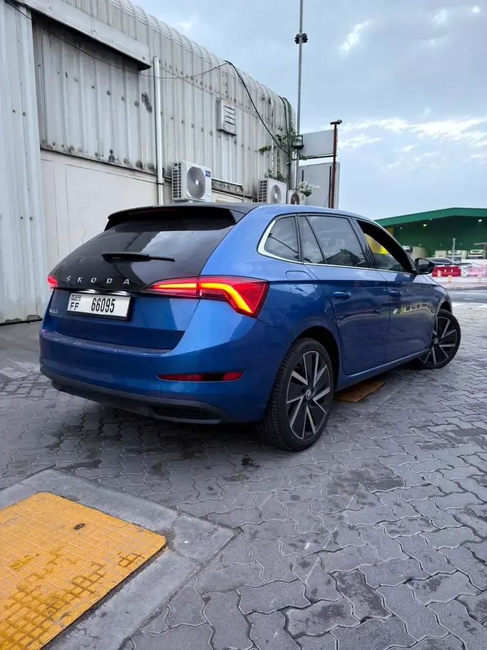 Used Skoda Scala I, 1.5 l, 2022 in UAE, Dubai by GE Motors, Blue color. GCC Specs | AUTO.AE | Listing #295589 — photo 5 of 9