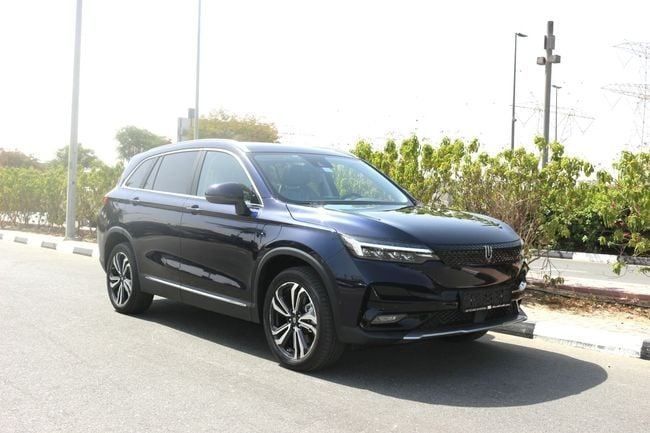 New Skywell ET5, 2023 in Dubai by Power Wagon Motors, Navy Blue color. GCC Specs | AUTO.AE