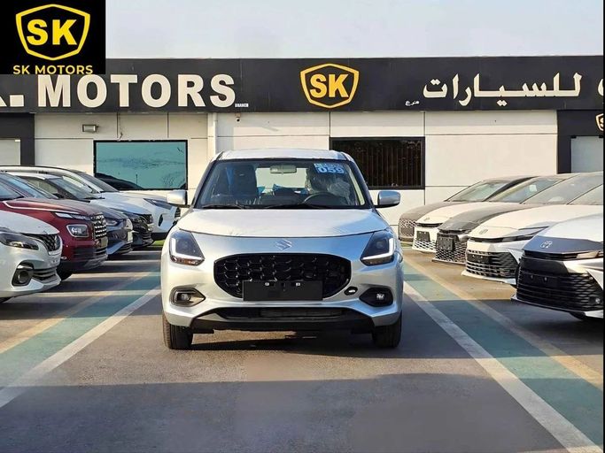New Suzuki Swift VI, 1.2 l, 2025 in Dubai by SK Motors, Silver color. GCC Specs | AUTO.AE