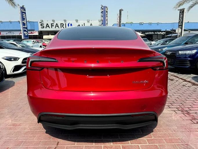 Used Tesla Model 3 Long Range I Facelift, 2024 in Dubai by Nice Cars Motos, Red color. GCC Specs | AUTO.AE