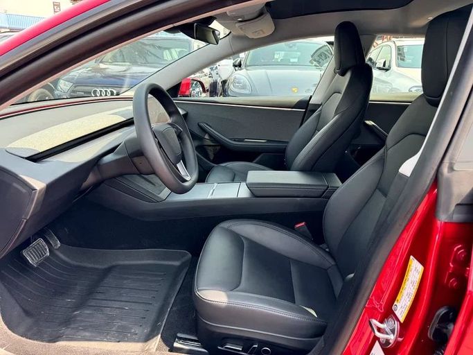 Used Tesla Model 3 Long Range I Facelift, 2024 in Dubai by Nice Cars Motos, Red color. GCC Specs | AUTO.AE