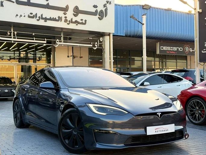 Used Tesla Model S Plaid I Facelift 2, 2023 in Dubai by Auto Bank Motors, Black color. GCC Specs | AUTO.AE