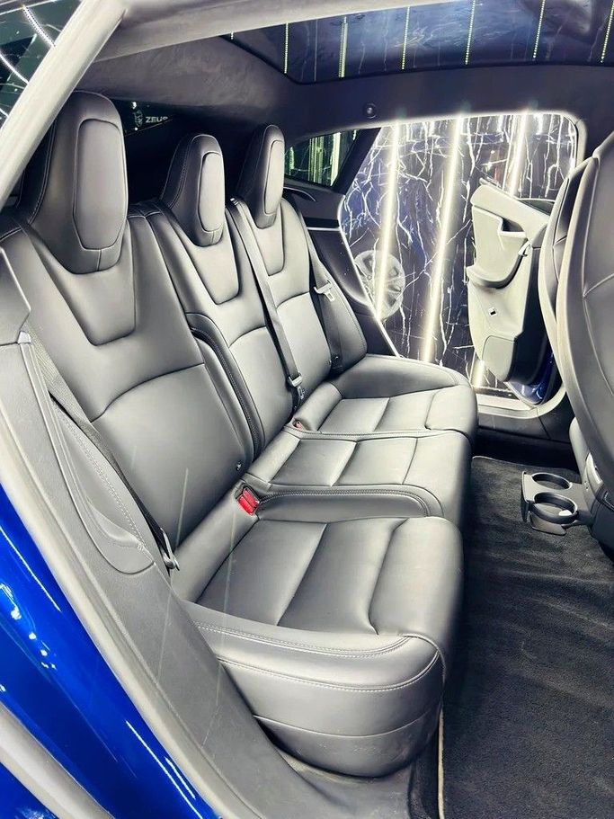 Used Tesla Model S 100D I Facelift, 2019 in Dubai by Zeus Motors, Blue color. GCC Specs | AUTO.AE