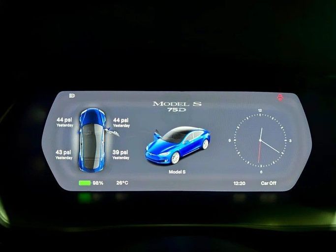 Used Tesla Model S 100D I Facelift, 2019 in Dubai by Zeus Motors, Blue color. GCC Specs | AUTO.AE