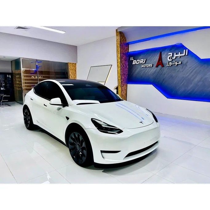 Подержанный Tesla Model Y Performance I, 2024 в Дубае от Al Borj Motors Белый цвет. GCC | AUTO.AE