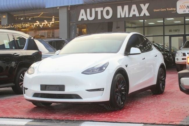 Подержанный ⁦Tesla Model Y Long Range I, 2022⁩ в ОАЭ, Дубай от Auto Max used Car Trading LLC Белый цвет. GCC | AUTO.AE | Объявление #287551