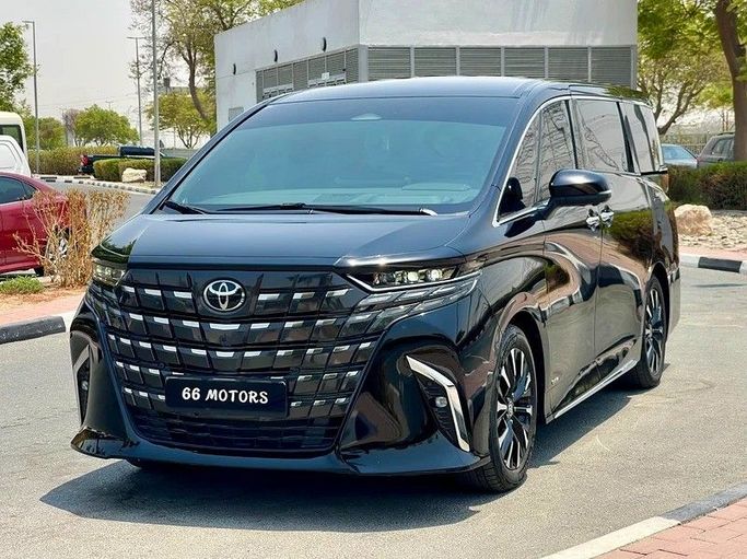 Used Toyota Alphard IV, 2.5 l, 2024 in Dubai by 66 Motors, Black color. Japanese Specs | AUTO.AE