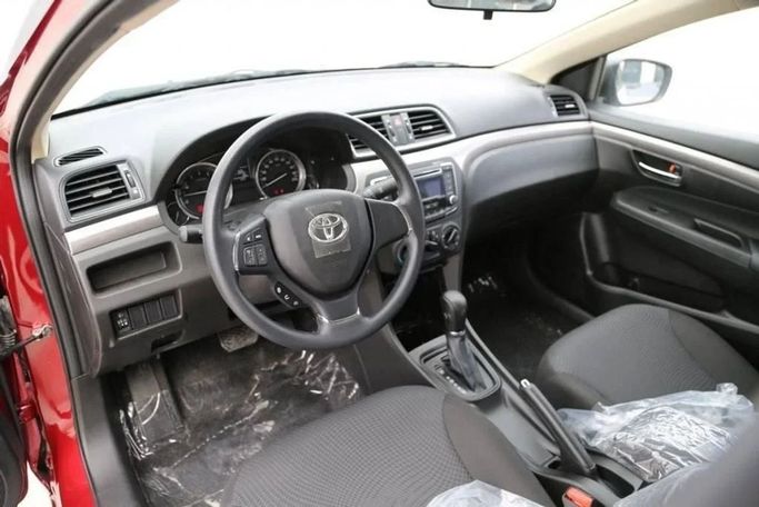 New Toyota Belta II, 1.5 l, 2023 in Dubai by SK Motors, Red color. GCC Specs | AUTO.AE