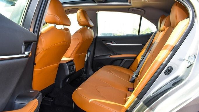 New Toyota Camry IX (XV80), 2.5 l, 2024 in Dubai by Najem Motors, Silver color. GCC Specs | AUTO.AE