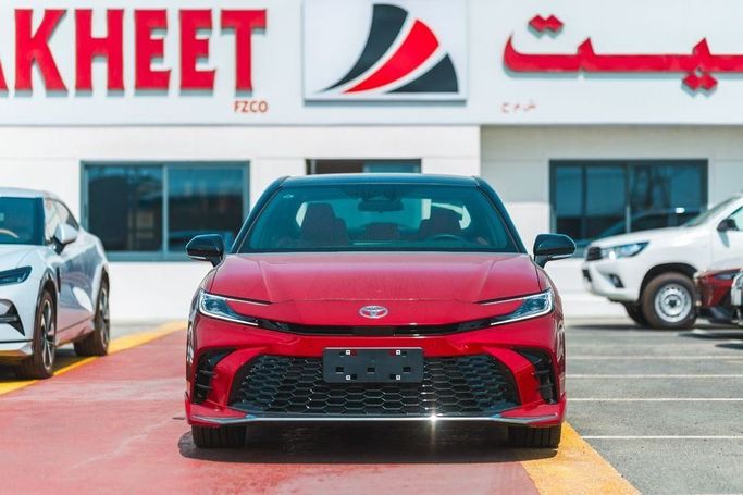 New Toyota Camry IX (XV80) China Market, 2.0 l, 2024 in Dubai by Albakheet Motors, Red color. Chinese Specs | AUTO.AE