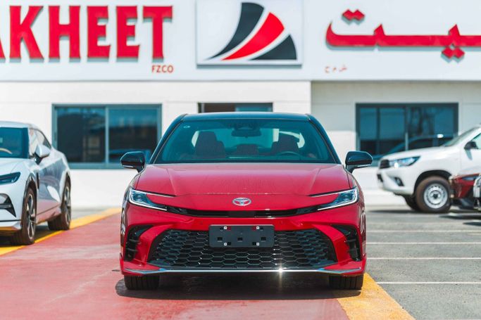 New Toyota Camry IX (XV80) China Market, 2.0 l, 2024 in Dubai by Albakheet Motors, Red color. Chinese Specs | AUTO.AE | Listing #250739
