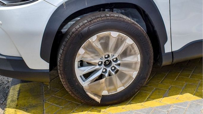 New Toyota Corolla Cross I, 1.8 l, 2024 in Dubai by Najem Motors, White color. GCC Specs | AUTO.AE