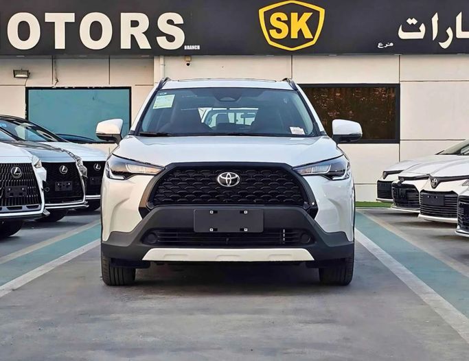 New Toyota Corolla Cross I, 2.0 l, 2025 in Dubai by SK Motors, White color. Other | AUTO.AE