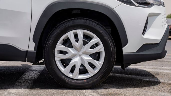 New Toyota Corolla Cross I, 1.8 l, 2025 in Dubai by Milele, White color. Other | AUTO.AE