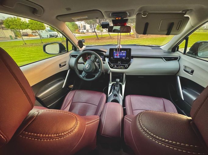 New Toyota Corolla Cross I, 2.0 l, 2022 in Dubai, Grey color. American Specs | AUTO.AE