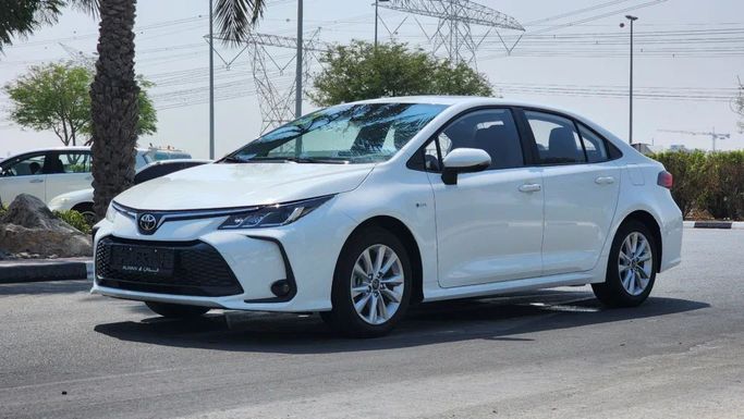 New Toyota Corolla Sporty XII (E210), 1.8 l, 2024 in Dubai by Alwan Global Cars, White color. Other | AUTO.AE