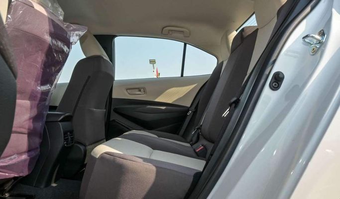 New Toyota Corolla XII (E210), 1.6 l, 2024 in Dubai by F7 Motors, White color. GCC Specs | AUTO.AE