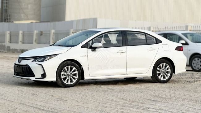 New Toyota Corolla XII (E210), 1.8 l, 2025 in Dubai by Falcons GT Motors FZCO, White color. Chinese Specs | AUTO.AE