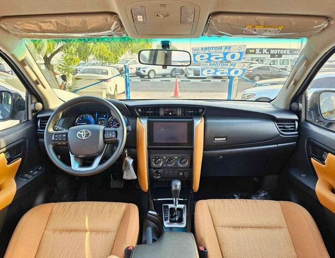 New Toyota Fortuner II Facelift, 2.4 l, 2025 in Dubai by SK Motors, Grey color. GCC Specs | AUTO.AE