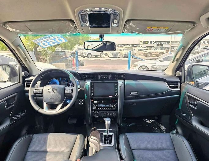 New Toyota Fortuner II Facelift, 4.0 l, 2025 in Dubai by SK Motors, Black color. GCC Specs | AUTO.AE